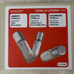 Dossier Vanilla Lovers Trio Perfume Set